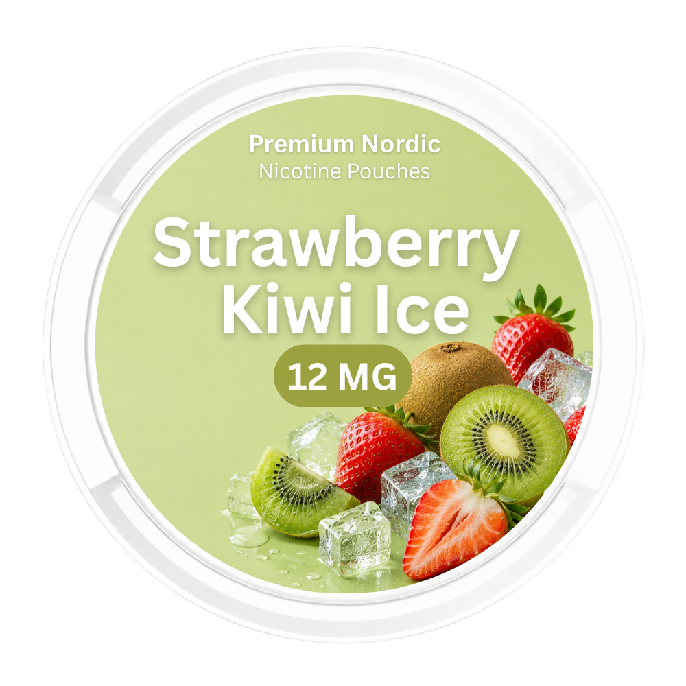 Premium Nordic Pouches Strawberry Kiwi Ice 12MG