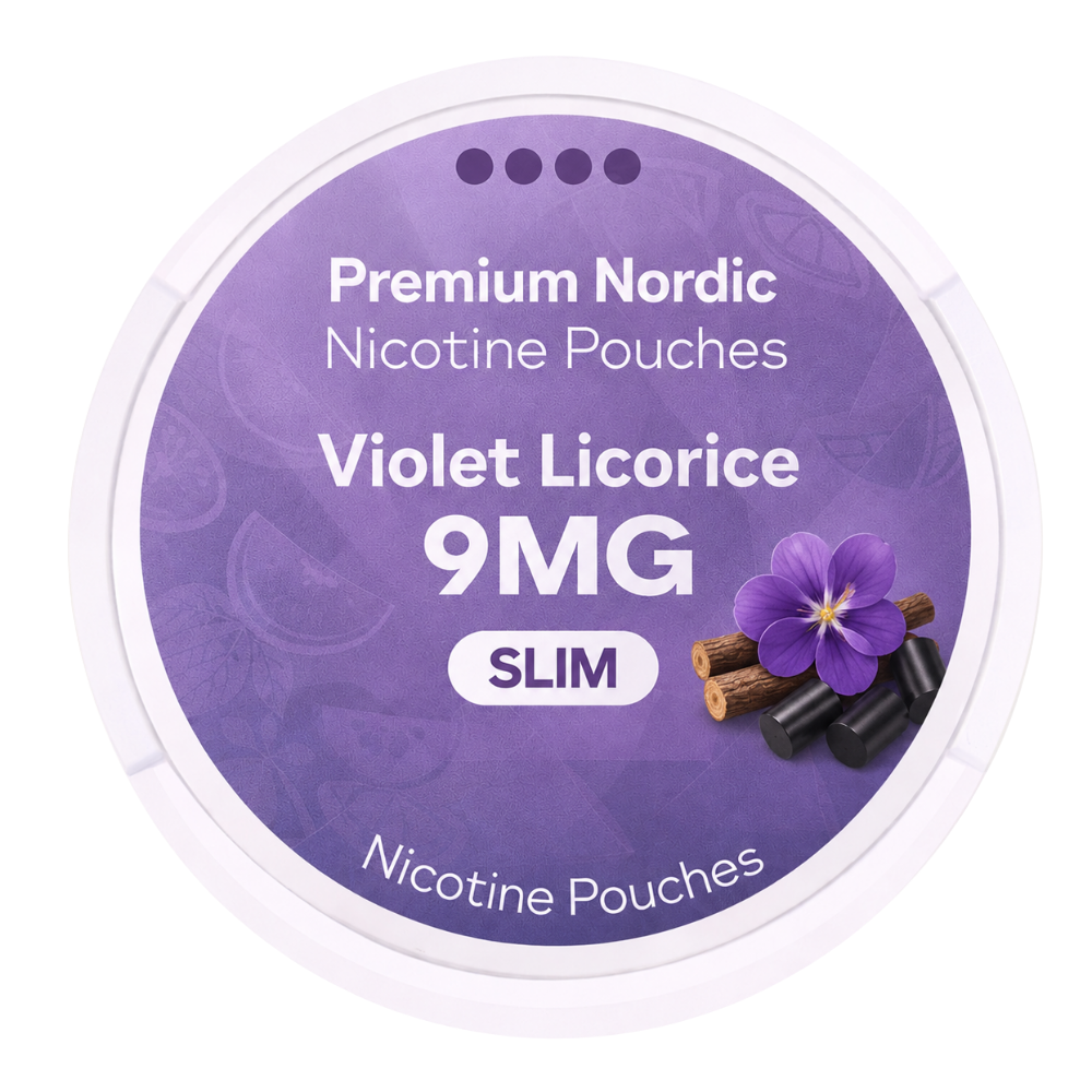 Premium Nordic Pouches Violet Licorice 9MG