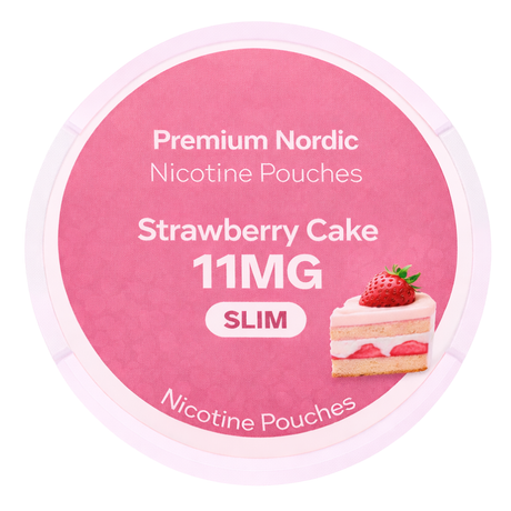 Premium Nordic Nicotine Pouches Strawberry Cake Slim 11MG