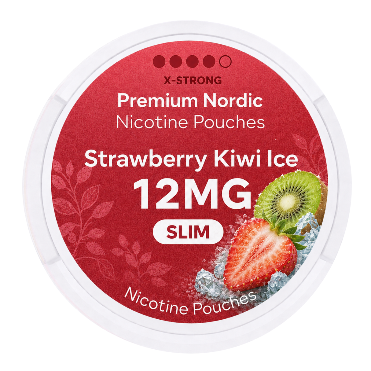Premium Nordic Pouches Strawberry Kiwi Ice 12MG