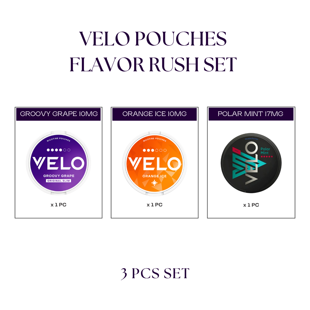 VELO Pouches Flavor Rush Set (3pcs)