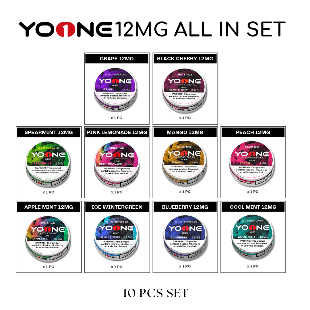 YOONE Pouches 12MG All-In Set (10pcs)