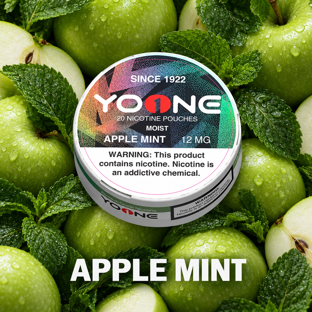 YOONE Pouches Apple Mint 12MG (Moist)