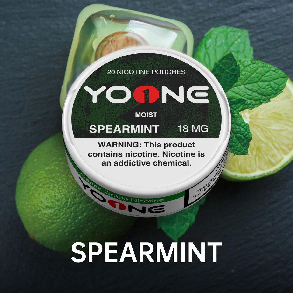 YOONE Pouches Spearmint 18MG (Moist)