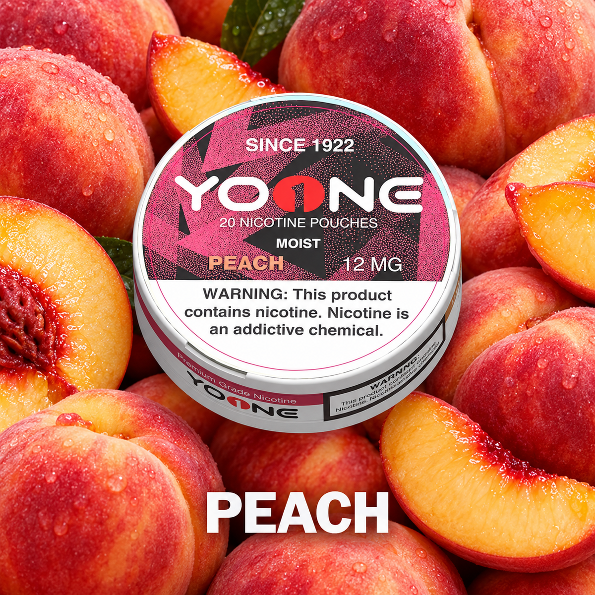 YOONE Pouches Peach 12MG (Moist)