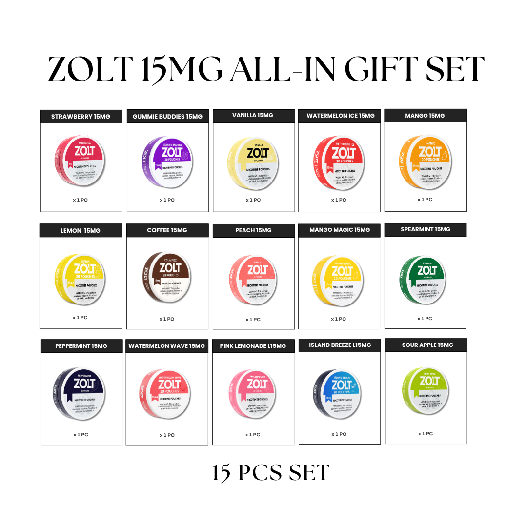 ZOLT Pouches 15MG All-In Set (15pcs)