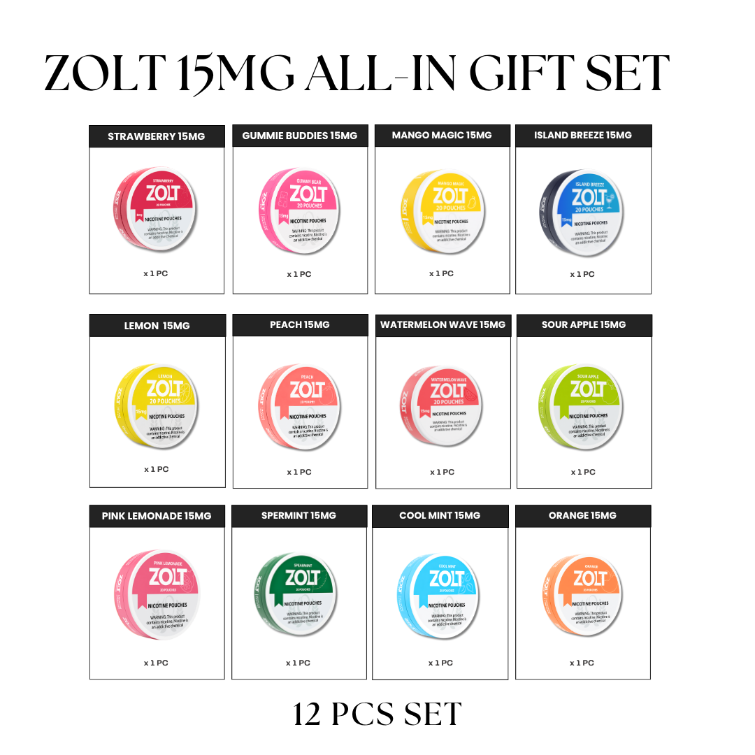 ZOLT Pouches 15MG All-In Set (12pcs)