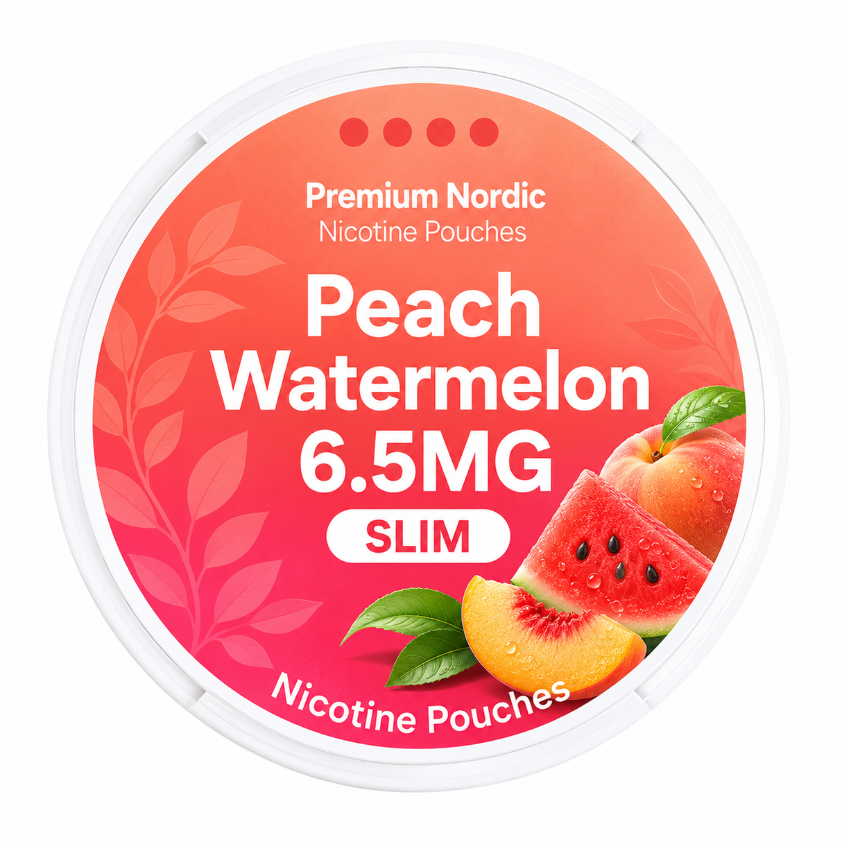 Premium Nordic Pouches Peach Watermelon 6.5MG