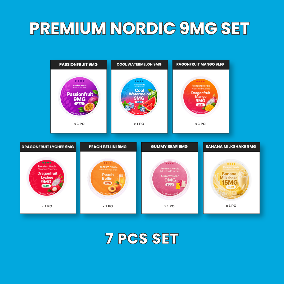 Premium Nordic 9MG All-In Set (7pcs)