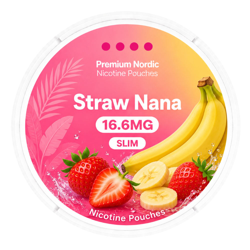 Premium Nordic Pouches Straw Nana 16.6MG